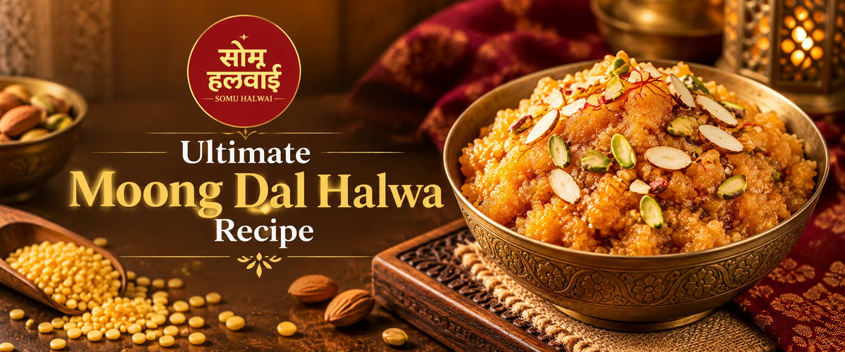 The Ultimate Moong Dal Halwa Recipe: Rich, Granular and Made with Pure Ghee