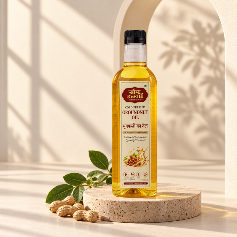 Cold-Pressed Groundnut Oil
