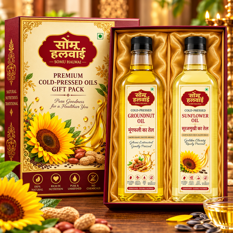 Cold-Pressed Sunflower & Groundnut Oil Gift Pack