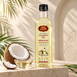 Somu Halwai Cold-Pressed Coconut Oil bottle