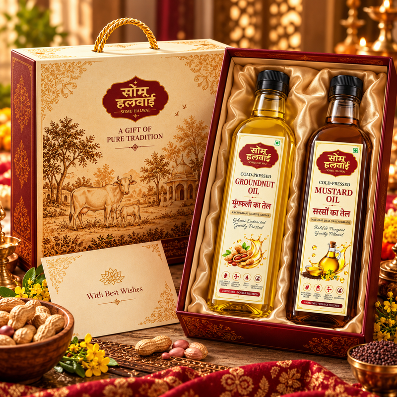 Cold-Pressed Mustard & Groundnut Oil Gift Pack